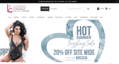 Desktop Screenshot of lingeriecanada.com